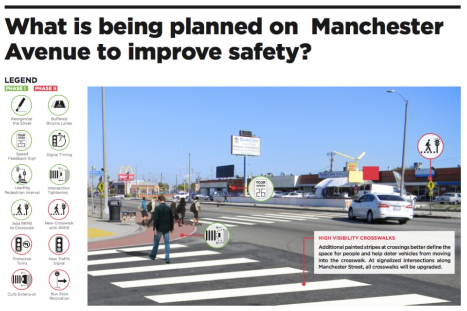 City officials presented a number of proposed changes to dangerous corridors at community meetings and asked for feedback on the ideas.