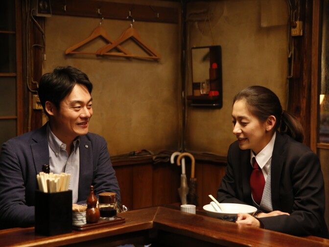 Diners sidle up to the counter in Netflix's <em>Midnight Diner: Tokyo.</em>