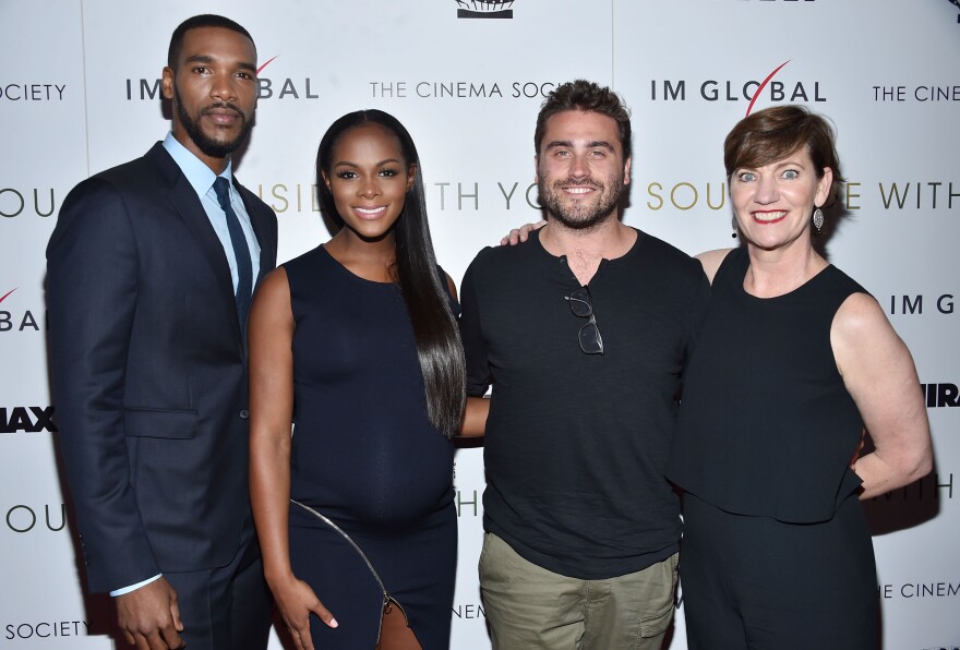 Parker Sawyers, Tika Sumpter, Richard Tanne and Zanne Devine attend the Cinema Society screening of "Southside With You" hosted by Miramax, Roadside Attractions and IM Global at Landmark's Sunshine Cinema in New York City.