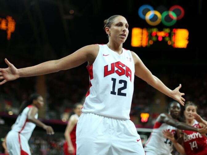 Diana Taurasi during the Women's Basketball Preliminary Round match on Day 5 of the London 2012 Olympic Games at Basketball Arena on August 1, 2012 in London, England.
