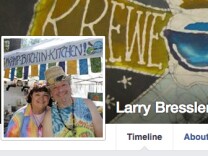 A screenshot from Larry Bressler's Facebook page shows Bressler and his wife, Denise. The two were fatally stabbed Monday by Bressler's cousin.