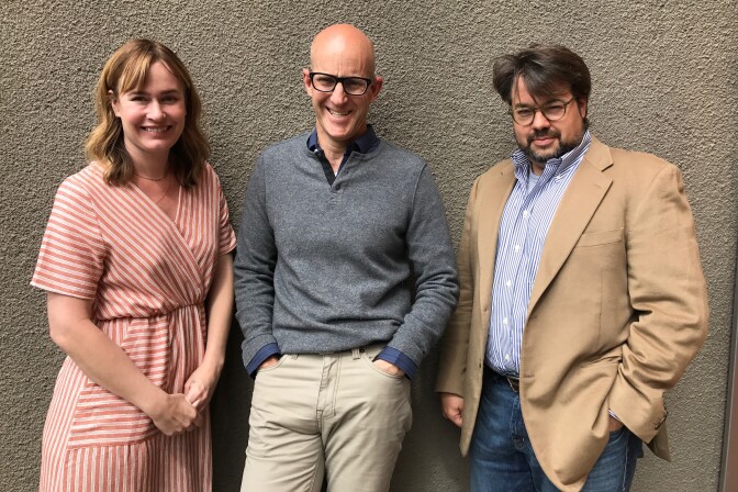 Music supervisors Maggie Phillips and Thomas Golubic. 