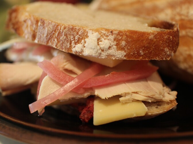 Alan Jackson's leftovers sandwich
