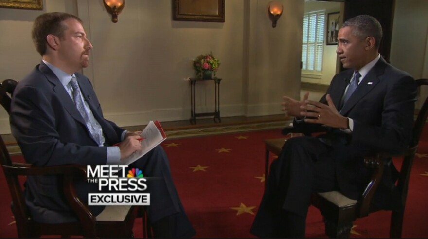 President Obama spoke with NBC's Chuck Todd Sunday about the U.S.'s strategy for engaging ISIS.