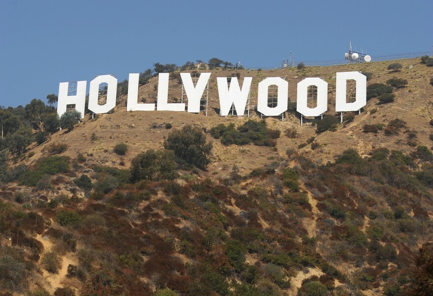 The famous Hollywood sign
