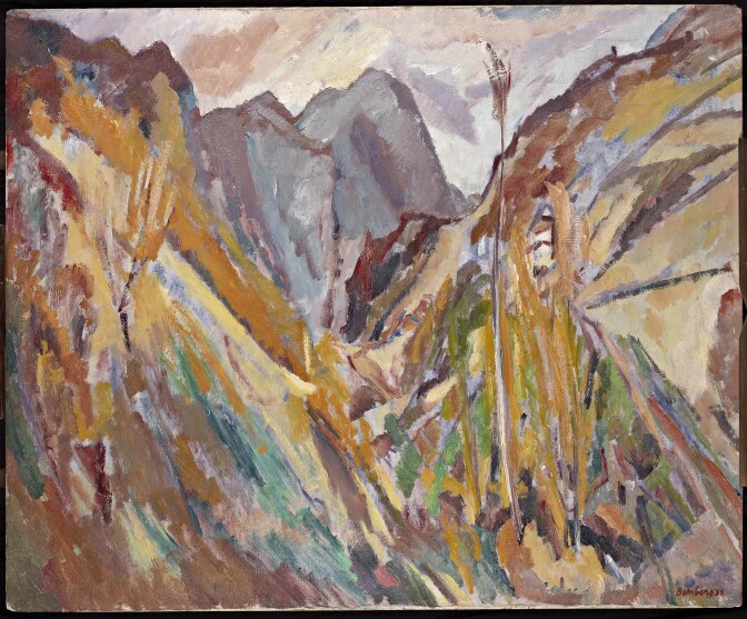 David Bomberg (1890 - 1957), The Slopes of Navao, Picos de Europa, 1935, oil on canvas.