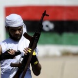 A rebel fighter is pictured in Tripoli, on August 23, 2011.