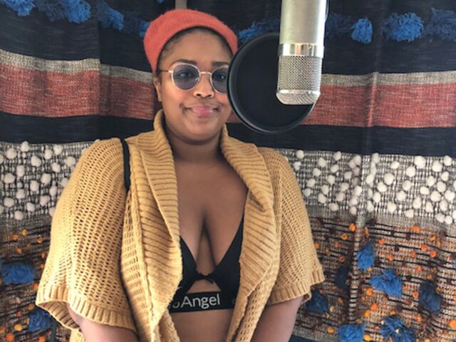 Lizzo in her Los Angeles studio.