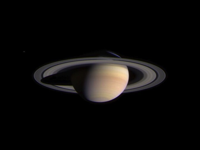 Saturn as seen by Cassini.