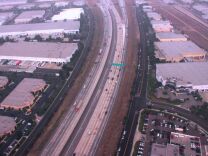 A portion of the Inland Empire's vast warehousing sector as seen flying into LAX-Ontario International Airport. 