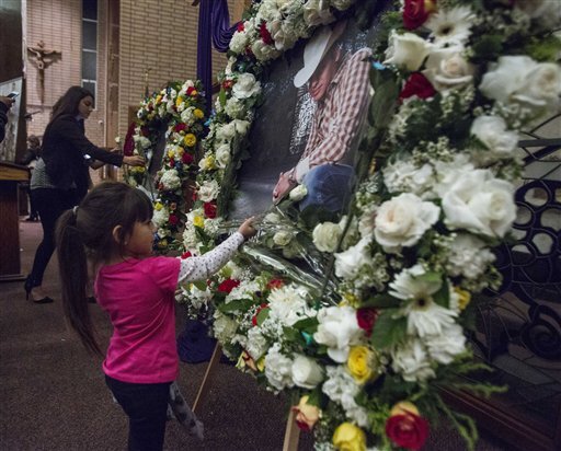 Mexican singer Ariel Camacho remembered at a memorial service following his death on February 25