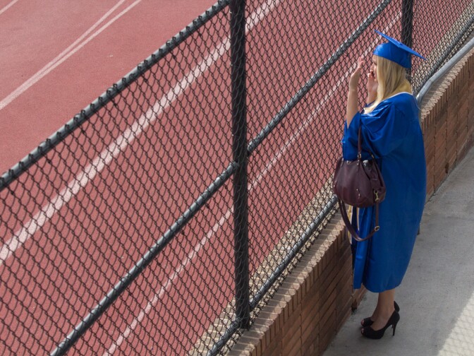 File photo: New data from Los Angeles Unified shows some suburban students are more at risk of falling short of graduation than those in the urban core.