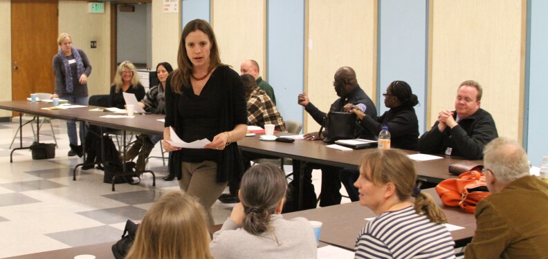 Kate Movius of Autism Interaction Solutions leading a recent training exercise   