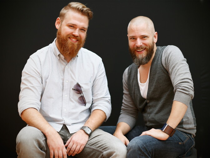 ZURICH, SWITZERLAND - OCTOBER 03:  Directors Timon Birkhofer and Jorg M. Kundinger pose at the Meet The Filmmakers Reception during Day 9 of Zurich Film Festival 2014 on October 3, 2014 in Zurich, Switzerland.  (Photo by Andreas Rentz/Getty Images  for ZFF)