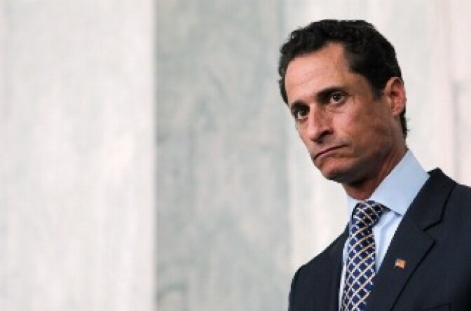 U.S. Rep. Anthony Weiner (D-NY) speaks to the media regarding a lewd photo tweet May 31, 2011 on Capitol Hill in Washington, DC.