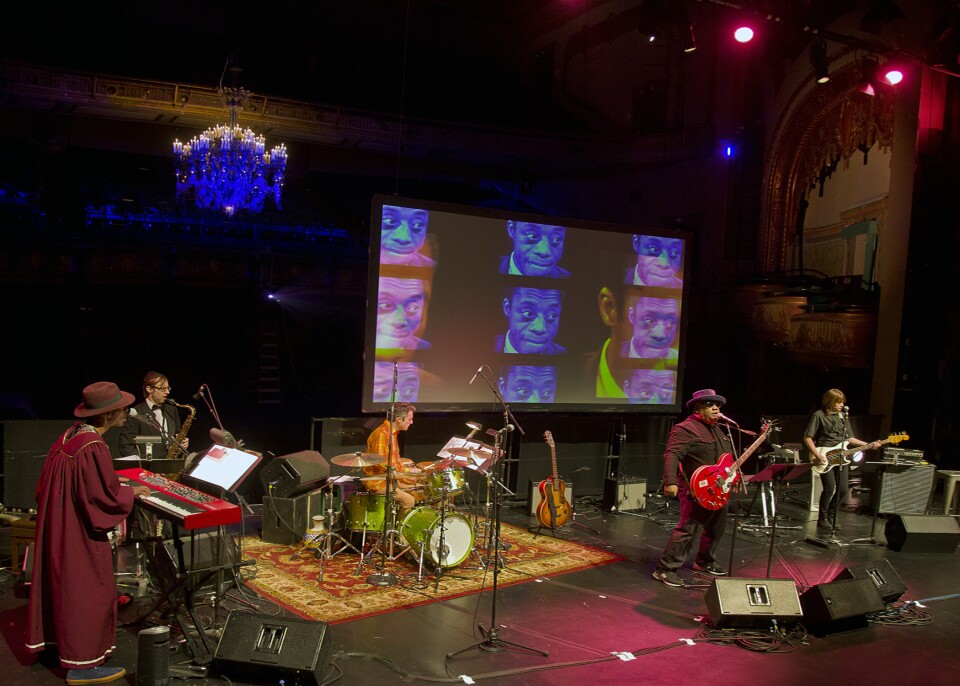 Stew and Heidi Rodewald performing "Notes of a Native Song."