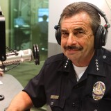 Los Angeles Police Chief Charlie Beck in the KPCC Studios.