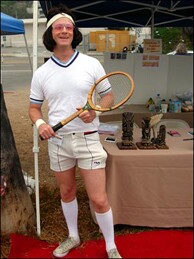 Alan Smart at Doo Dah Surf, 2007. Where do you even get wristbands anymore? 
