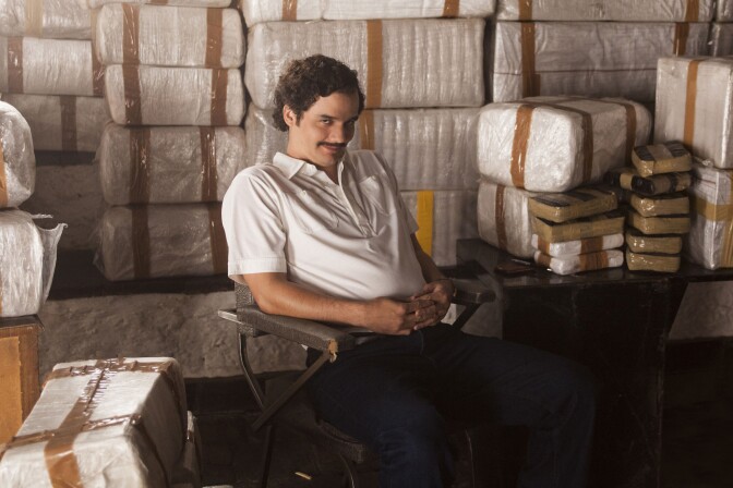 Wagner Moura stars as Pablo Escobar in the Netflix series "Narcos."
