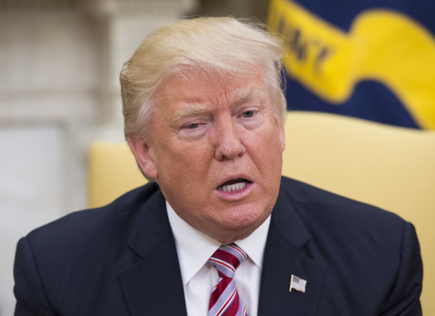 WASHINGTON, DC - MAY 10: (AFP-OUT) President Donald Trump meets with former Secretary of State Henry Kissinger in the Oval Office at the White House on May 10, 2017 in Washington, DC. (Photo by Molly Riley-Pool/Getty Images)