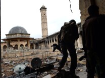The Umayyad mosque in Aleppo, Syria was destroyed Wednesday after rebels and troops clashed. It is a UNESCO World Heritage site. 