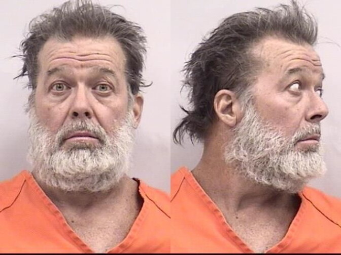  In this handout provided by the Colorado Springs Police Department, suspect Robert L. Dear poses for a mugshot photo after he was was arrested following a deadly attack and standoff at a Planned Parenthood clinic in Colorado Springs, Colorado.