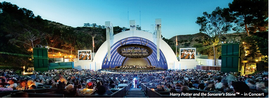 Photo to promote LA Phil performance of Harry Potter score at the Hollywood Bowl.