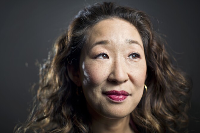 Actress Sandra Oh won the best dramatic television actress award at the Golden Globes on Jan. 6, 2019.