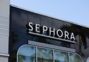 The exterior of a Sephora story. The store's name is seen in large block letters.