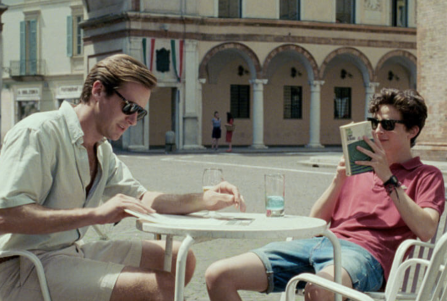 Armie Hammer (L) and Timothee Chalamet in James Ivory's adaptation of "Call Me By Your Name."