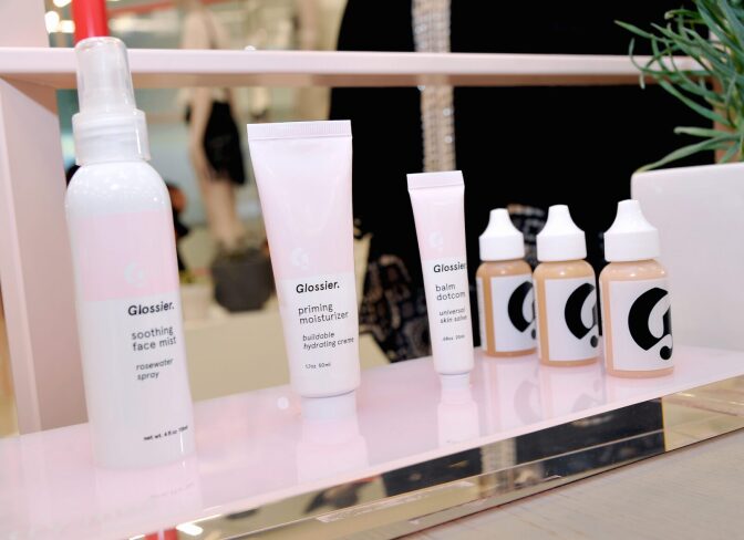 A general view at Glossier Pop-Up Shop at Nasty Gal Santa Monica on June 4, 2015 in Santa Monica, California.  (Photo by John Sciulli/Getty Images for Nasty Gal)