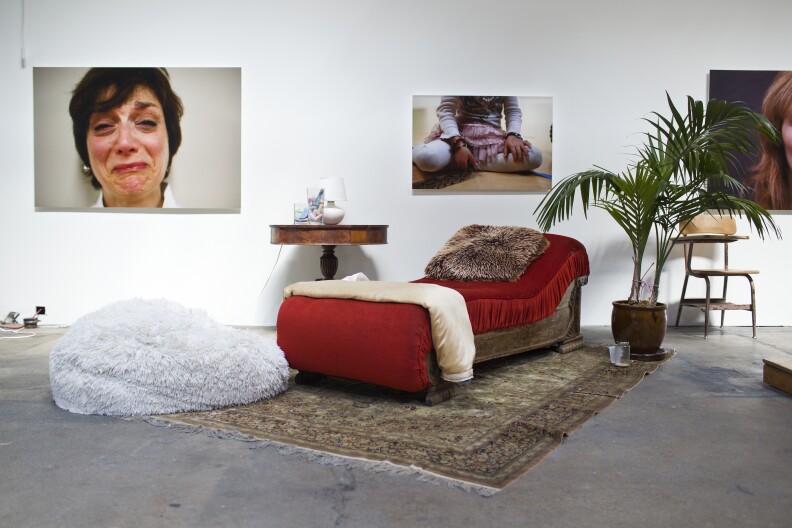 Joan Scheckel's photographs are on display in her Hollywood studio after showing during A Hollywood Walk of Art in February.