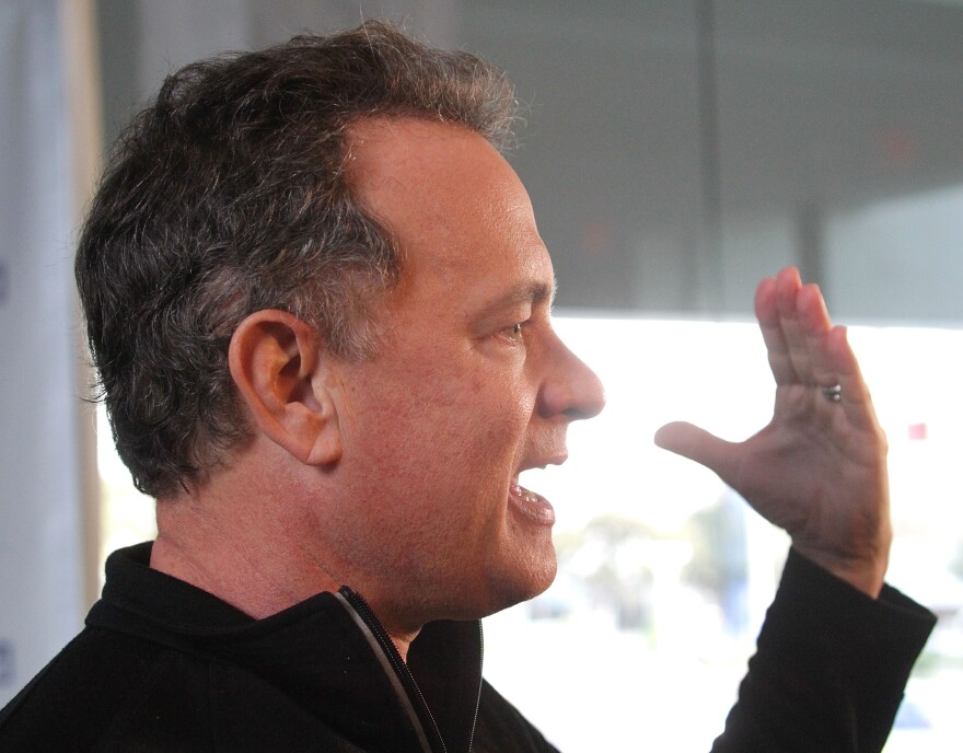 Actor Tom Hanks attends the Shakespeare Center Los Angeles Presents "Much Ado About Nothing" at The Broad Stage on April 12, 2010 in Santa Monica, California.