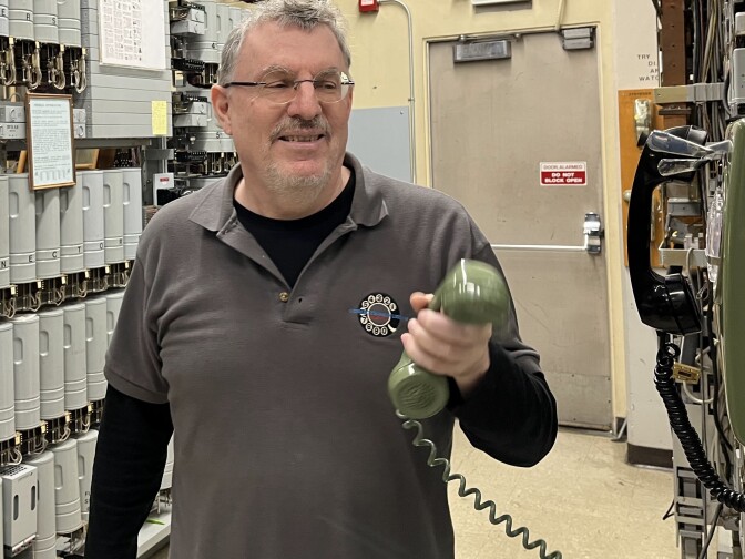 Peter Amstein, a volunteer who serves as president of the Connections Museum board, says early phone technology shaped his IT career.