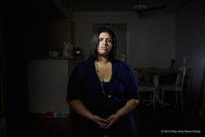 Olivia Hernandez, 22, a UCLA student, was photographed on Tuesday, Nov. 18, 2014, at her home. She was prescribed as many as four psychiatric medications at a time as a foster youth in Ventura County.
