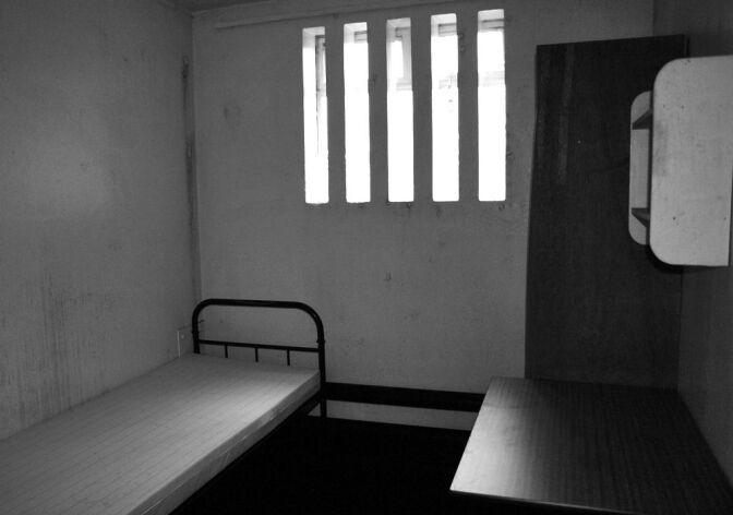 A typical prison cell.