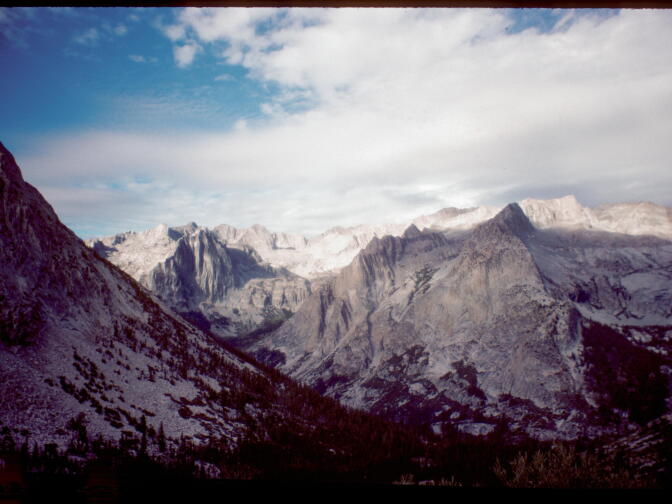 One of Boston's shots of the Sierra Nevada range. Boston said she used 100 roles of film on her 5-month journey and had to limit the number of photos she took each day. 