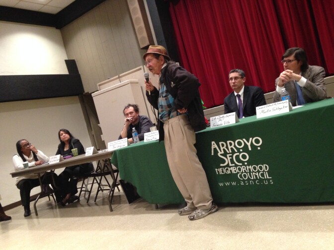 John Seeley said he's been living in his camper until he can find affordable housing. He asked why the city couldn't provide a nearby campground with sanitary infrastructure. 