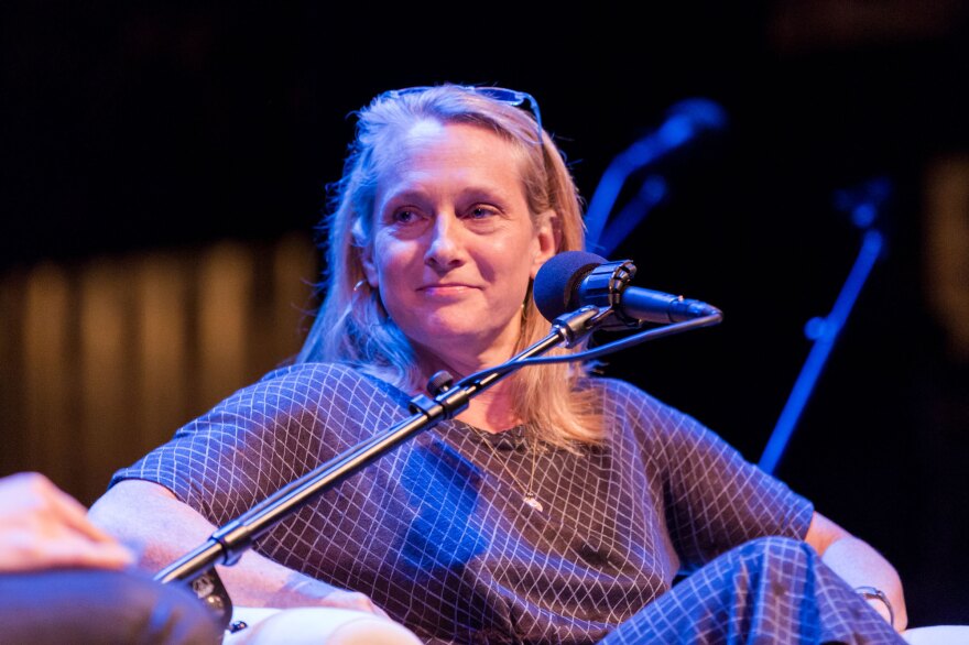 Piper Kerman at the Fitzgerald Theater in St. Paul, Minnesota.