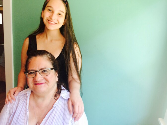 Librettist Migdalia Cruz and her daughter Antonia Cruz-Kent.
