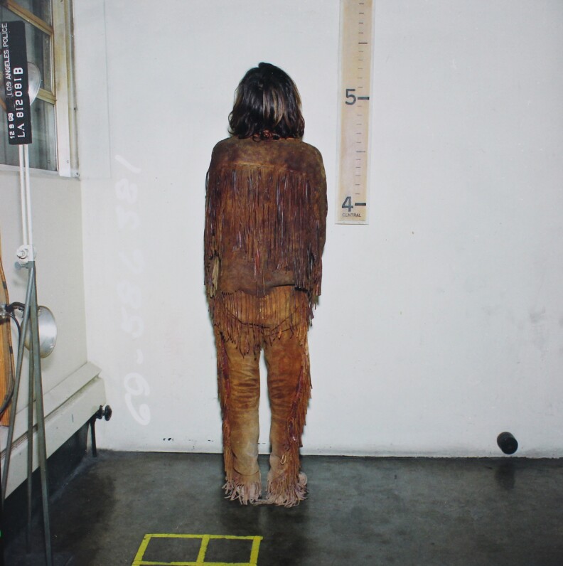 Charles Manson's initial booking photo after the Tate-LaBianca murders. 