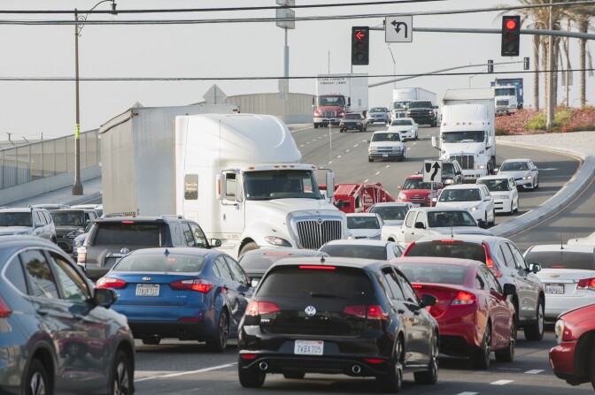 In the least decade, millions of acres of warehouses have been built in Fontana, California and neighboring cities in the Inland Empire. The diesel truck traffic associated with these warehouses are a contributor to a serious air pollution problem in the region.