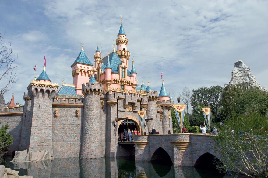 Sleeping Beauty Castle at Disneyland in Anaheim, California.
