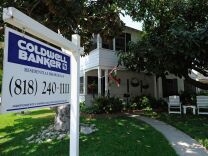 A for sale sign is posted in front of house on September 15, 2011 in Glendale, California.