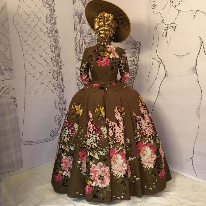 A costume designe d by Terry Dresbach for season 2 of the Starz series "Outlander."