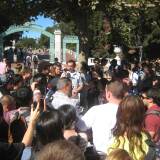College Republicans at UC Berkeley hold a satirical bake sale to oppose SB 185.