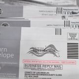 Mail-in ballots in their envelopes await processing at the Los Angeles County Registrar Recorders' mail-in ballot processing center at the Pomona Fairplex in Pomona, California, October 28, 2020. - Officials relocated mail-in ballot processing to the expansive location due to the need for COVID-19 social distancing for the ballot workers and the large number of mail-in ballots. While the tabulation of votes cast for Donald Trump and Joe Biden will begin when polls close on November 3 at 8pm, envelopes are now being sorted and signatures and ballots verified to expedite the tabulation process on November 3. (Photo by Robyn Beck / AFP) (Photo by ROBYN BECK/AFP via Getty Images)