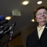 BALTIMORE, MD - MAY 5: Sen. Barbara Mikulski (D-MD) speaks to the media at the University of Baltimore, May 5, 2015 in Baltimore, Maryland. Attorney General Loretta Lynch spoke with members of Congress and faith leaders on Tuesday during a private meeting at the University of Baltimore. (Drew Angerer/Getty Images)