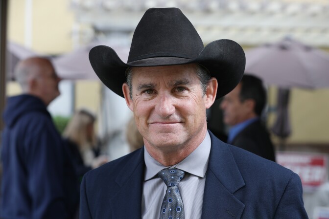 Dale Gibson at a candidate forum for Los Angeles City Council District 7 on Feb. 11, 2017.