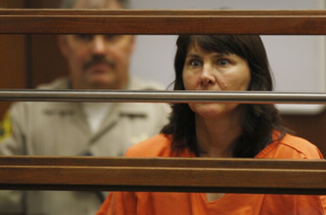 Veteran LAPD detective Stephanie Lazarus, 49, appears at the Criminal Justice Center for her arraignment on murder charges June 9, 2009 in Los Angeles, California. Lazarus is charged with the February 24, 1986 murder of Sherri Rasmussen, her ex-boyfriend's wife, the arraignment was continued.